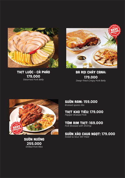 Menu Nhà hàng hải sản cơm niêu Vuông Tròn19